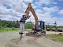 Sany SY135C Small Excavator with 3,500 lb Hammer
