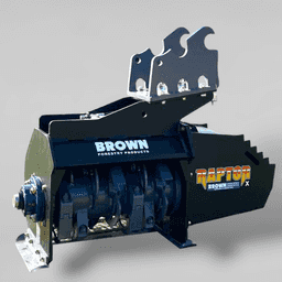 Kubota KX057-5R3A Excavator with Raptor X1 Mulcher