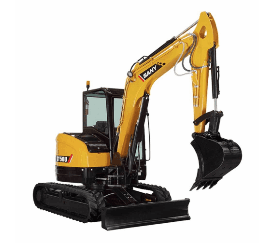 Stage image of an excavator