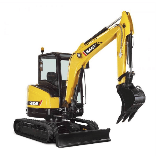 SY26U Excavator staged
