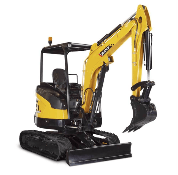 Excavator staged