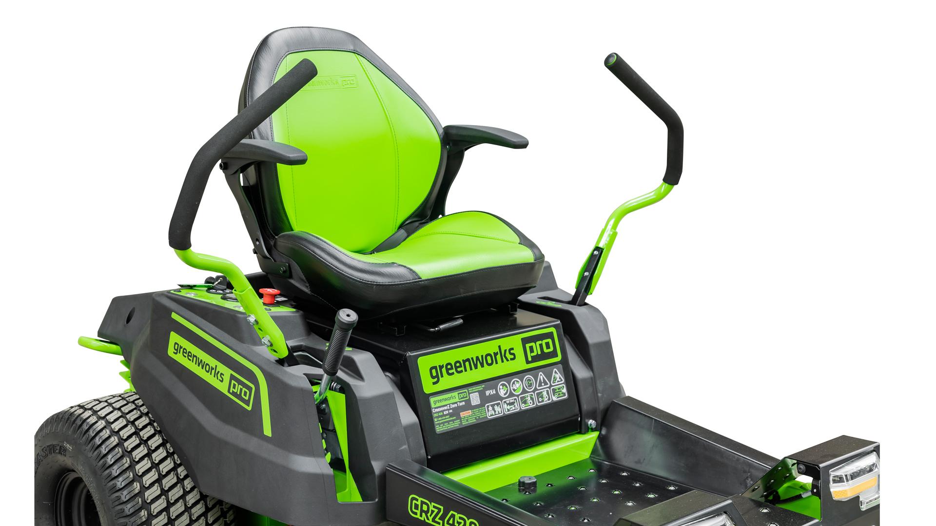 Greenworks Commercial 82V 42" CrossoverZ Ride-On Zero Turn Mower | CRZ428
