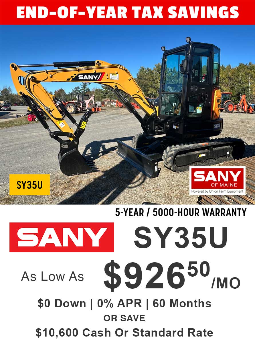 SANY SY35U Excavator Special