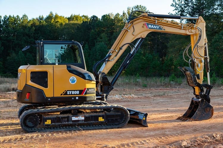SANY SY80U Small Excavator – 19,400 lbs