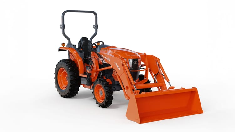 Kubota L3560 ROPS Loader Ag Tires Right Front View