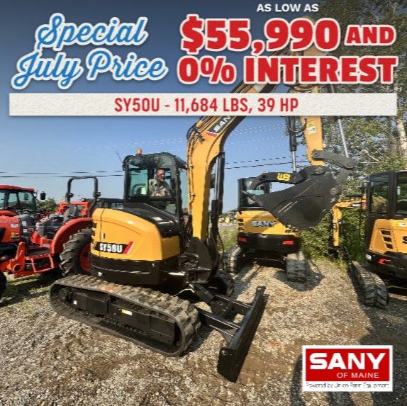 SANY Savings: SY50U Small Excavator
