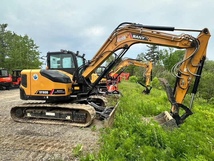 SANY SY80U Small Excavator From Rental Fleet- 19,400 lbs