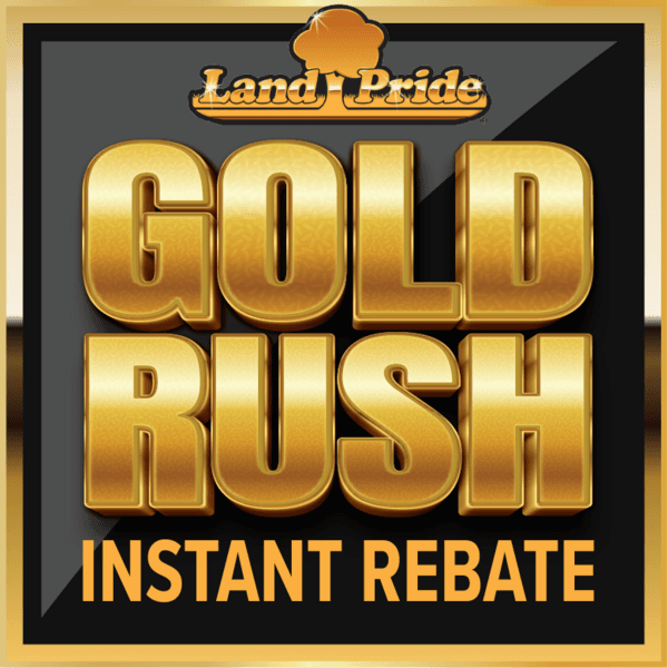 Image of Land Pride Gold Rush Instant Rebate logo