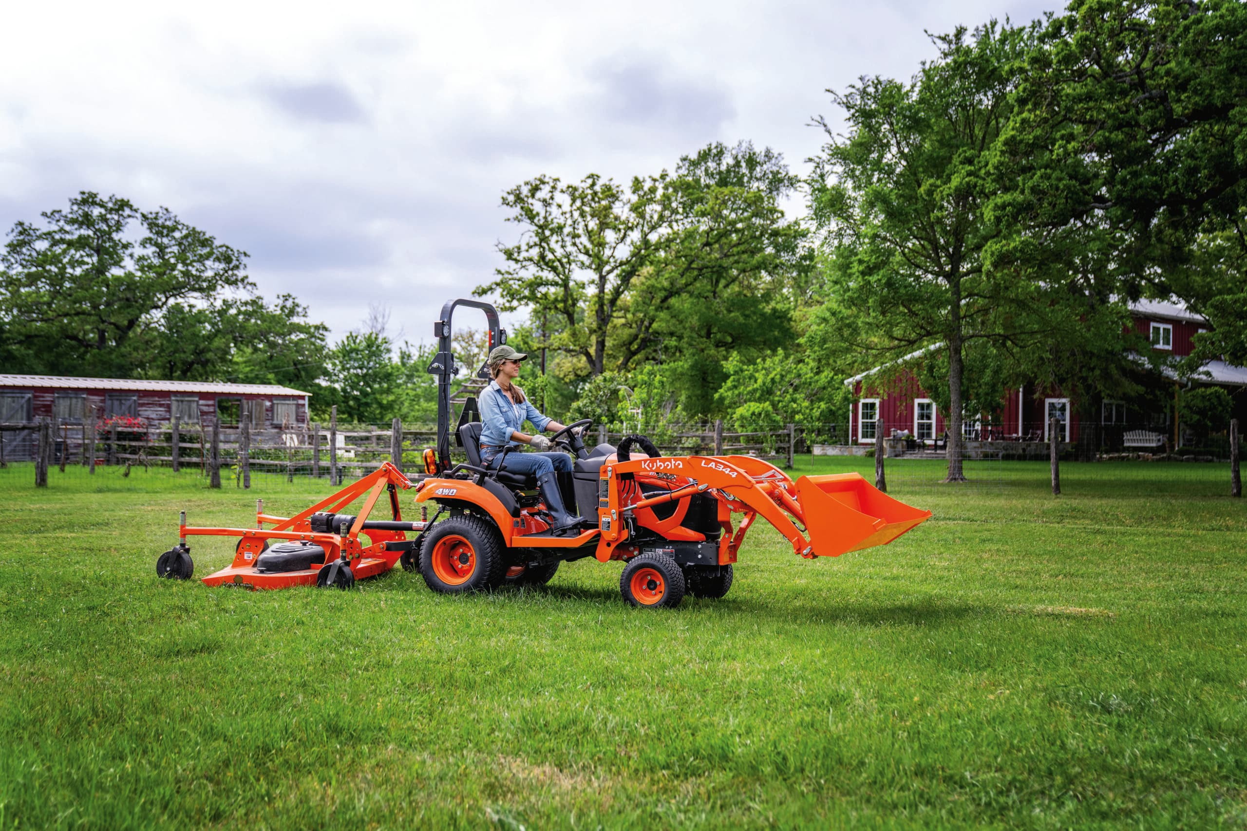 Kubota BX1880 sub-compact tractor with loader and mower at Union Farm Equipment