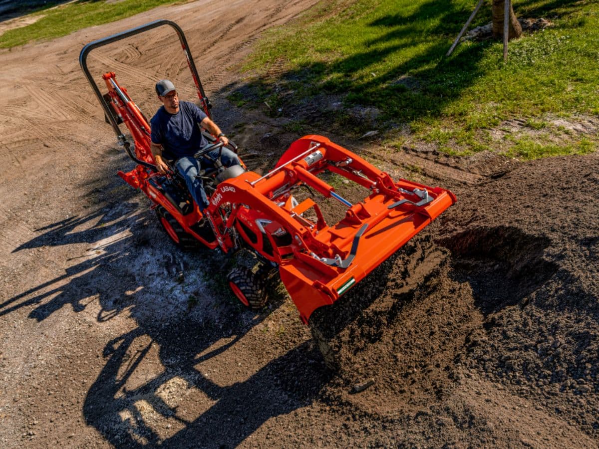 Kubota BX23S sub-compact tractor with backhoe at Union Farm Equipment